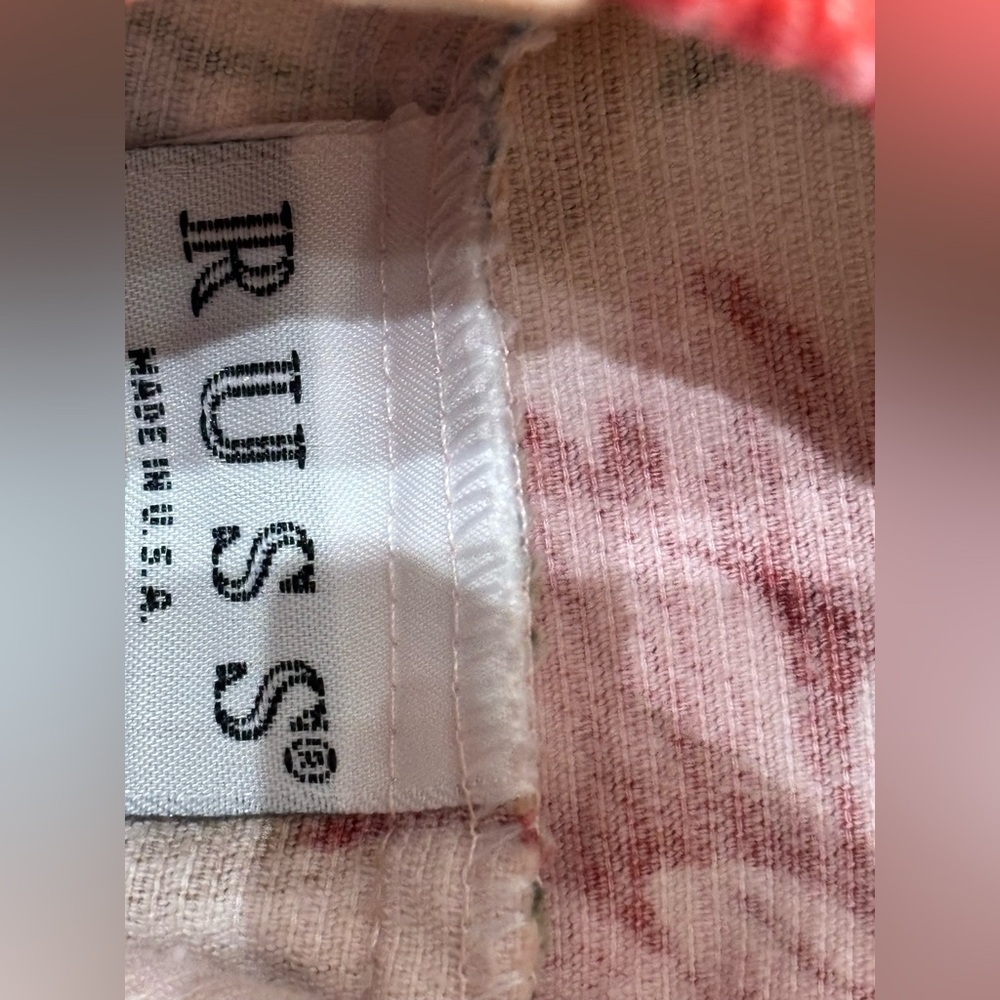 Vintage 1980s Russ Corduroy Light Pink Floral A-Line Maxi Skirt - Small / Medium - Picture 10 of 11